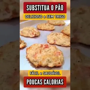 SUBSTITUA O PÃO! Delícia FÁCIL com POUCAS CALORIAS e gostinho de pizza! (SEM TRIGO)