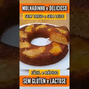 Bolo FOFINHO, DELICIOSO, SEM TRIGO, SEM LEITE - Rápido, Fácil e Molhadinho!