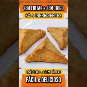 SÓ 4 INGREDIENTES e SEM FRITURA! Delícia FÁCIL, SEM FARINHA DE TRIGO! Gostoso demais