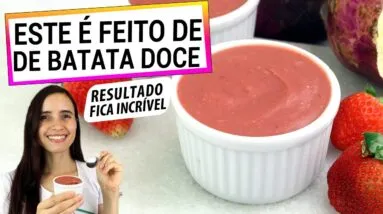 ESTE DANONINHO DE BATATA DOCE É SURPREENDENTE! MUITO MAIS SAUDÁVEL E É MUITO FÁCIL!