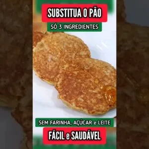 SUBSTITUA O PÃO! Só 3 INGREDIENTES, Sem Farinha, Açúcar e Leite - Fácil, Rápido e Low Carb