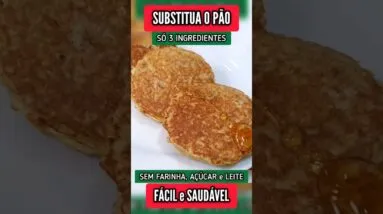SUBSTITUA O PÃO! Só 3 INGREDIENTES, Sem Farinha, Açúcar e Leite - Fácil, Rápido e Low Carb