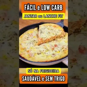 Delícia FÁCIL, SEM TRIGO e POUCOS CARBOIDRATOS! Jantar ou Lanche Rápido, Saudável e Low Carb
