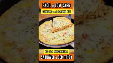 Delícia FÁCIL, SEM TRIGO e POUCOS CARBOIDRATOS! Jantar ou Lanche Rápido, Saudável e Low Carb