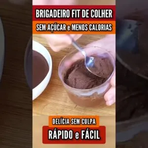 BRIGADEIRO DE COLHER SEM AÇÚCAR e SEM CULPA! Uma DELÍCIA Fácil e Rápida!