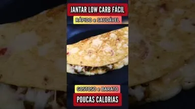 Delícia com POUCAS CALORIAS E CARBOIDRATOS! Sem Farinha, Fácil, Rápido e Barato (Low Carb)