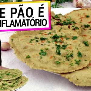 ESTE PÃO DE ALHO É ANTI-INFLAMATÓRIO E SUPER FÁCIL DE FAZER! SEM FARINHA REFINADA, OVO E LEITE