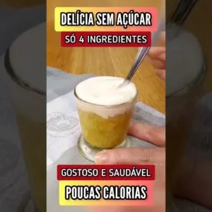 SEM AÇÚCAR e MUITO GOSTOSO - Só 4 INGREDIENTES! Geladinho fica perfeito! Fácil e Saudável