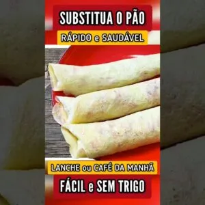 SUBSTITUA O PÃO! Delícia no Café da Manha ou Lanche - Rápido, Barato e Saudável!