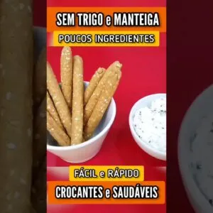 Lanche FÁCIL, SEM TRIGO e DELICIOSO - Crocante, Saudável, Barato e Poucos Ingredientes