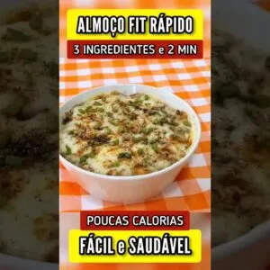 3 INGREDIENTES e SÓ 2 MIN - ALMOÇO FÁCIL, Gostoso, Poucas Calorias, Saudável e Barato