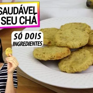 MUITO RÁPIDO E SAUDÁVEL PARA SEU CHÁ! SEM TRIGO, OVOS, AÇÚCAR, SÓ BANANA E FUBÁ!