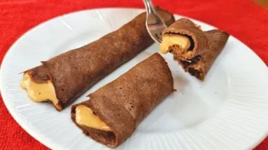 SÓ 3 INGREDIENTES! Delícia SEM AÇÚCAR, FARINHA E LEITE no Lanche ou Café da Manhã (Poucas Calorias)