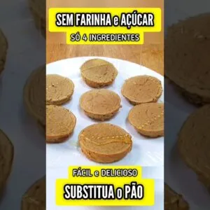Só 4 INGREDIENTES! Delícia SEM FARINHA, AÇÚCAR, LEITE e GORDURA - Fácil, Fofinho, Rápido e Saudável