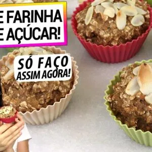 NUNCA MAIS PRECISE DE FARINHA E AÇÚCAR FAZENDO BOLO ASSIM! SAUDÁVEL E DELICIOSO!