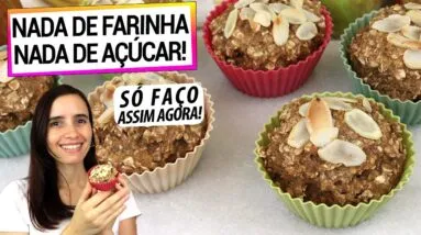 NUNCA MAIS PRECISE DE FARINHA E AÇÚCAR FAZENDO BOLO ASSIM! SAUDÁVEL E DELICIOSO!
