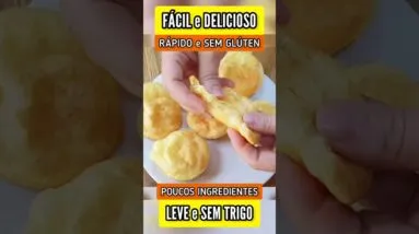 Lanche DELICIOSO Muito FÁCIL e RÁPIDO - SEM TRIGO, LEVE e BARATO