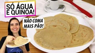 SÓ ÁGUA E QUINOA NA FRIGIDEIRA, SUBSTITUI O PÃO É MAIS SAUDÁVEL E FÁCIL!