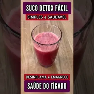 Suco DETOX Fácil para DESINFLAMAR e EMAGRECER - Ótimo para o FÍGADO!