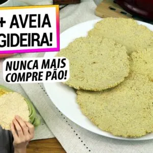 SÓ FUBÁ, ÁGUA E AVEIA NA FRIGIDEIRA! SUBSTITUI O PÃO E A TAPIOCA! MAIS SAUDÁVEL E FÁCIL