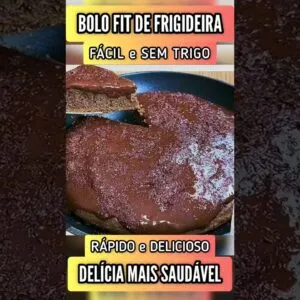 BOLO de CHOCOLATE FIT de FRIGIDEIRA - SEM TRIGO e MANTEIGA - Delicioso e Saudável