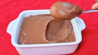 Delícia SEM AÇÚCAR de 3 INGREDIENTES e POUCAS CALORIAS! Sem Creme de Leite e Leite Condensado, Fácil