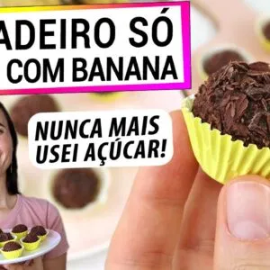 FAÇA BRIGADEIRO DOCINHO COM SUAS BANANAS! PARE DE COMER AÇÚCAR COM ELES, É DELICIOSO!