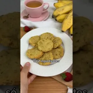 SÓ 2 INGREDIENTES, FÁCIL E SAUDÁVEL PRA HORA DO CHÁ! Sem açúcar, glúten e lactose