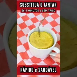 SUBSTITUA O JANTAR! Só 3 MINUTOS, SEM TRIGO, Fácil, Delicioso e Saudável