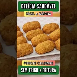 SEM TRIGO, SEM FRITURA e POUCOS INGREDIENTES! Delícia Fácil, Rápida e Saudável - Irresistível!