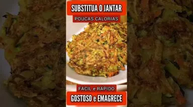 SUBSTITUA O JANTAR! Delícia FÁCIL com POUCAS CALORIAS - Rápido, Barato e Poucos Ingredientes