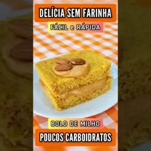 Bolo de Milho SEM FARINHA, AÇÚCAR E LEITE com Poucos Carboidratos! Delícia FÁCIL e RÁPIDA!