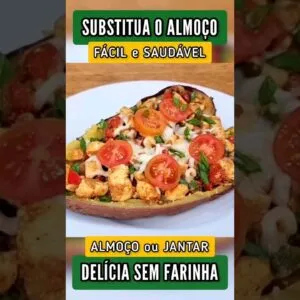 SUBSTITUA O ALMOÇO! Fácil, DELICIOSO e SAUDÁVEL - Sem Farinha e Poucos Ingredientes