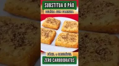 SUBSTITUA O PÃO! Delícia ZERO CARBOIDRATOS, SEM FARINHA, SAUDÁVEL, Fácil e Poucos Ingredientes