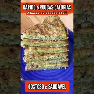 ALMOÇO OU LANCHE RÁPIDO com POUCAS CALORIAS na frigideira! FÁCIL, BARATO, DELICIOSO e SAUDÁVEL!
