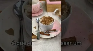 ARROZ DOCE MAIS SAUDÁVEL E SUPER CRMOSO! Feito com arroz integral, sem lactose!