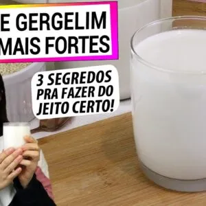 LEITE DE GERGELIM DO JEITO CERTO! 3 SEGREDOS PRA FORTALECER SEUS OSSOS COM ELE!