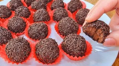 Só 3 INGREDIENTES! Delícia SEM AÇÚCAR, Sem Leite Condensado ou Creme de Leite - Fácil e Sem Leite