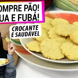NÃO COMPRE PÃO! SÓ ÁGUA E FUBÁ, TÁ PRONTO! RECEITA ANTI-INFLAMATÓRIA E INTEGRAL!