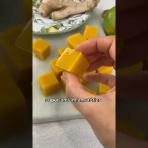 SUPER ANTI-INFLAMATÓRIAS, BALINHAS DE AÇAFRÃO COM GENGIBRE sem açúcar!