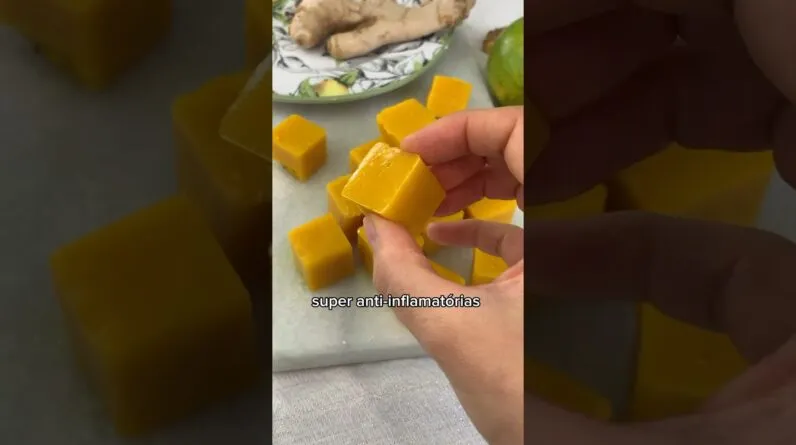 SUPER ANTI-INFLAMATÓRIAS, BALINHAS DE AÇAFRÃO COM GENGIBRE sem açúcar!