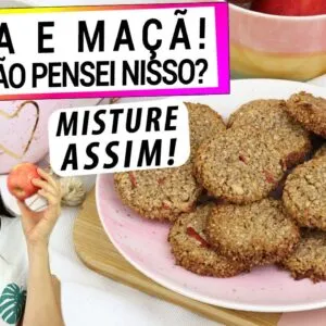 MISTURE A AVEIA COM A MAÇÃ NO SEU CAFÉ DA MANHÃ! DEPOIS QUE APRENDI, É IMPOSSÍVEL NÃO FAZER!