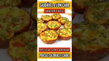 SUBSTITUA O JANTAR! Delícia SEM FARINHA, RÁPIDA e BAIXA EM CARBOIDRATOS (Low Carb)