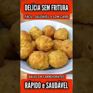 Delícia SEM FRITURA e BAIXA EM CARBOIDRATOS! Fácil, Rápida, Saudável e Low Carb