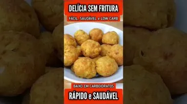 Delícia SEM FRITURA e BAIXA EM CARBOIDRATOS! Fácil, Rápida, Saudável e Low Carb