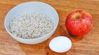 Só 5 MINUTOS! Misture MAÇÃ, OVO E AVEIA e vai VICIAR nessa DELÍCIA - Sem Farinha, Açúcar e Leite