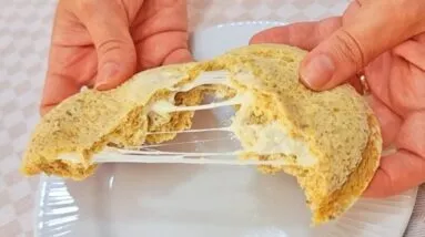 SUBSTITUA O PÃO! Só 2 MIN, ZERO CARBOIDRATOS, Rico em Proteínas e Fibras, Sem Farinha, Fácil, Rápido