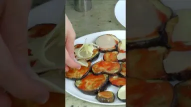 AS CRIANÇAS AMAM ESSAS PIZZAS DE BERINJELA #shorts