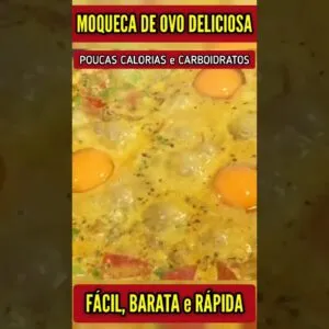 MOQUECA de OVO FÁCIL e SUDÁVEL! Poucas Calorias e Carboidratos, GOSTOSA, BARATA e RÁPIDA