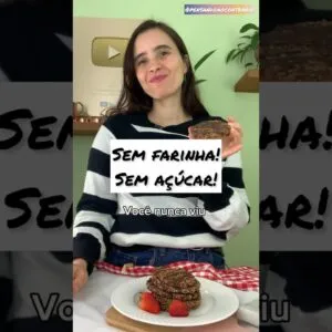 Nem farinha e açúcar pra fazer este biscoito de chocolate saudável! Veja como faço!